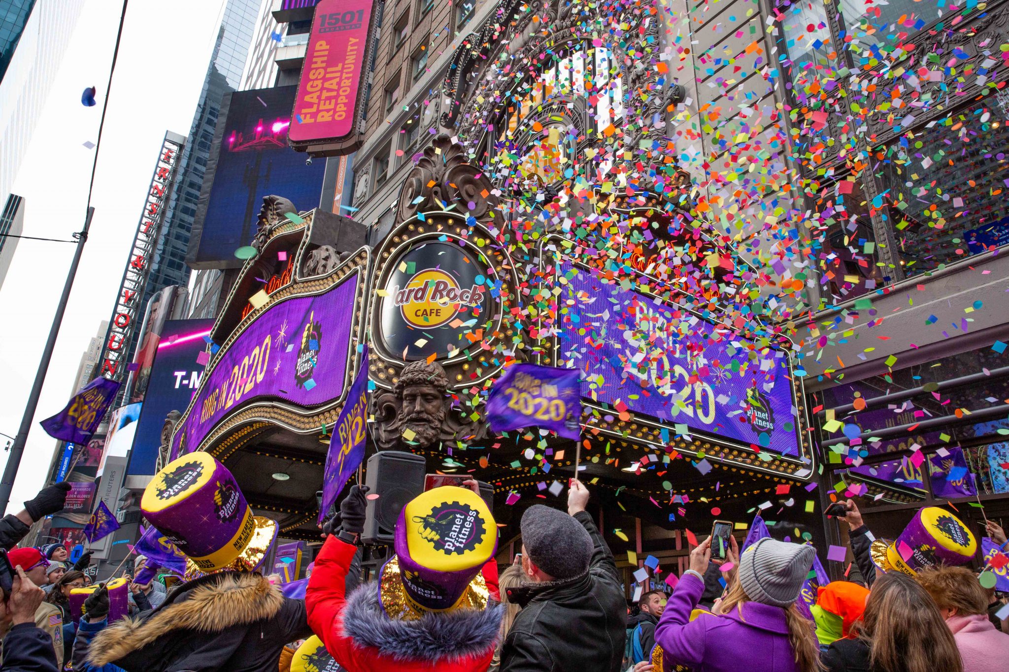 Confetti Test Times Square Ball