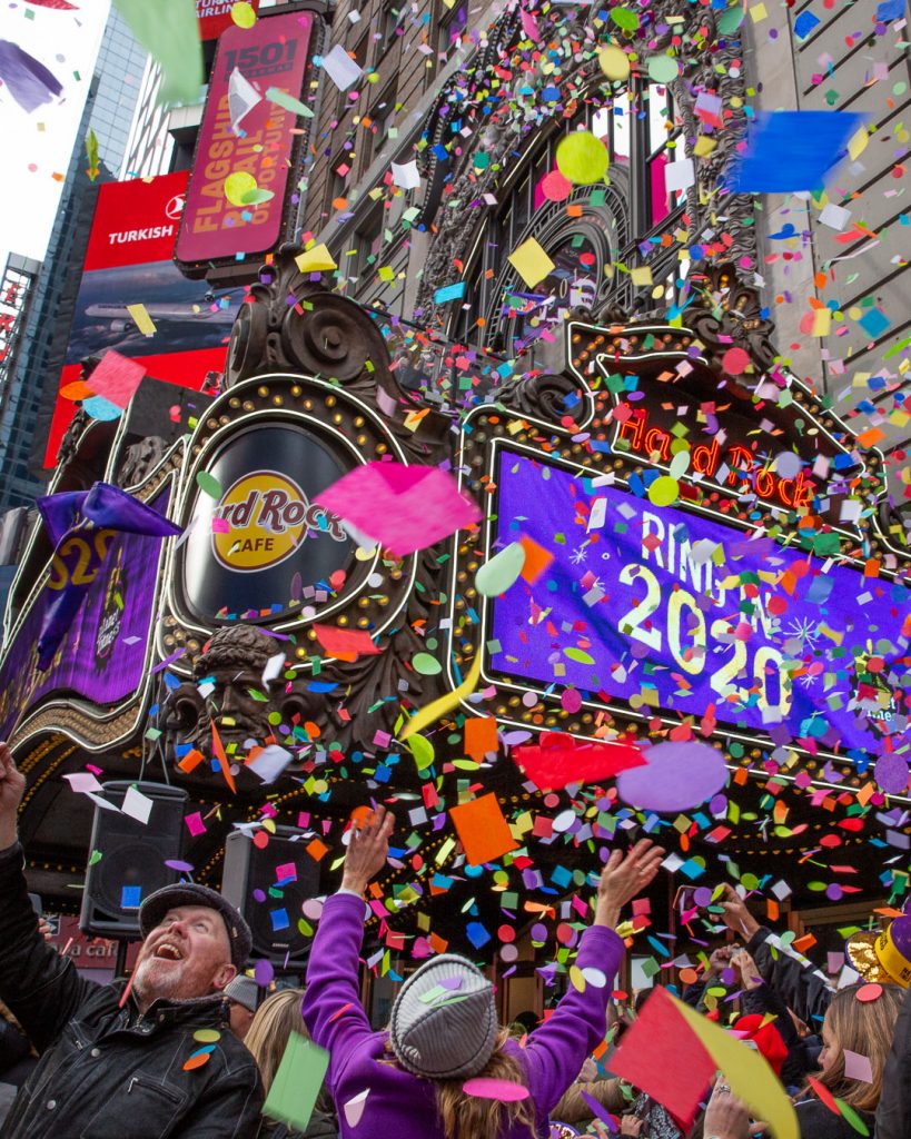 Confetti Test Times Square Ball