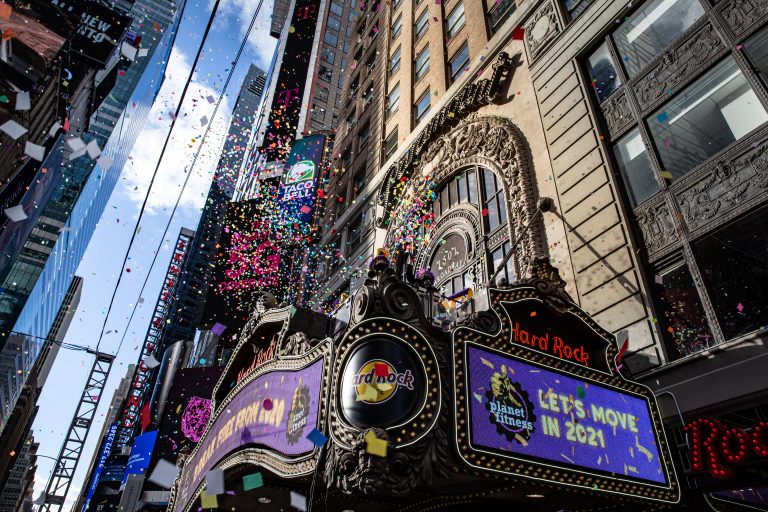 Confetti Test Times Square Ball