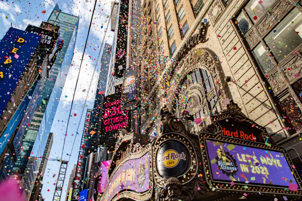 Confetti Test Times Square Ball