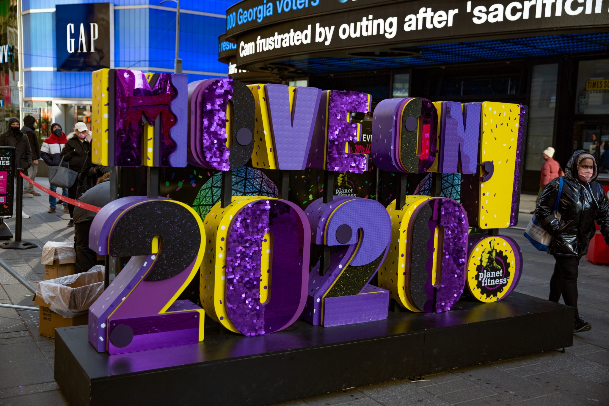 Confetti Test Times Square Ball